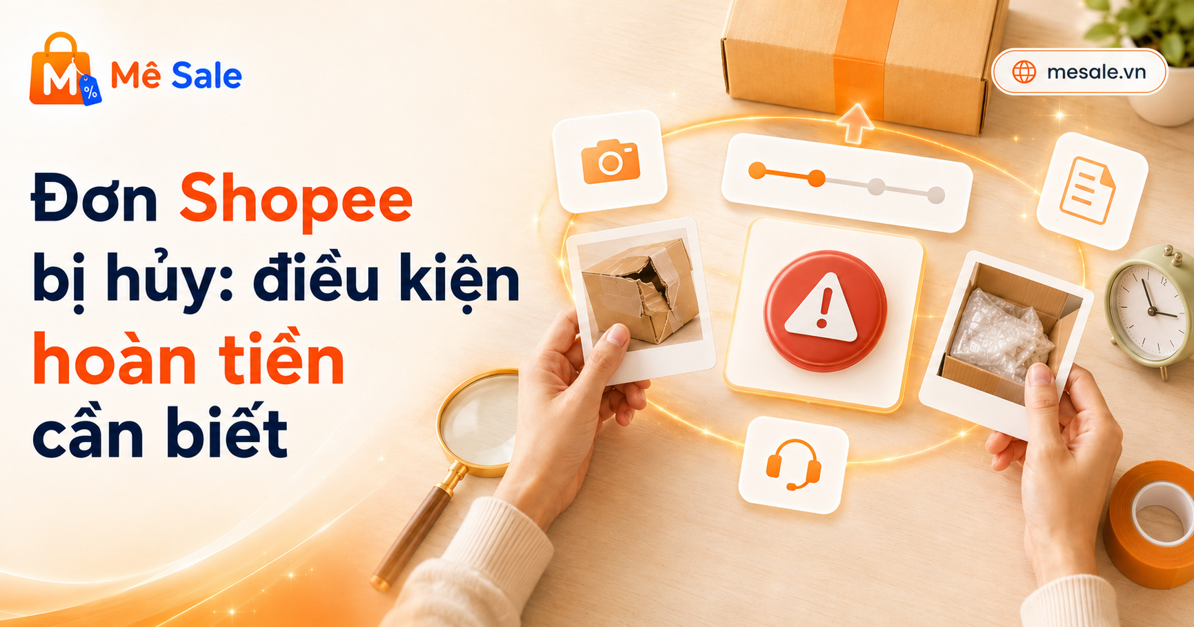 Đơn Shopee bị hủy: điều kiện hoàn tiền cần biết