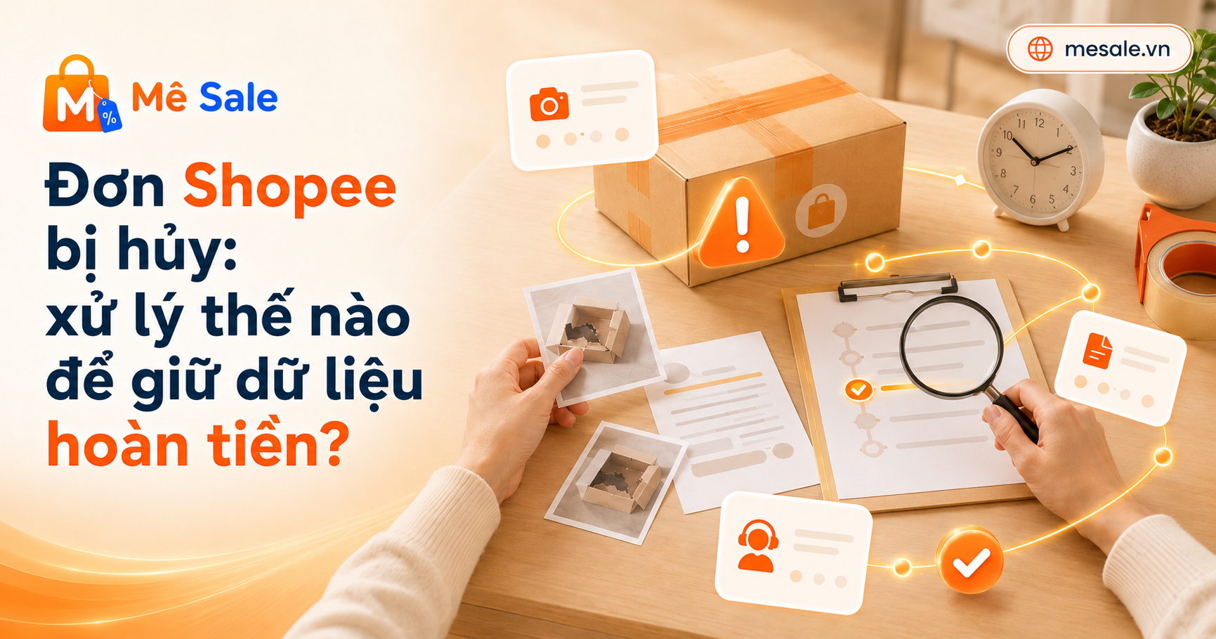 Đơn Shopee bị hủy: xử lý thế nào để giữ dữ liệu hoàn tiền?