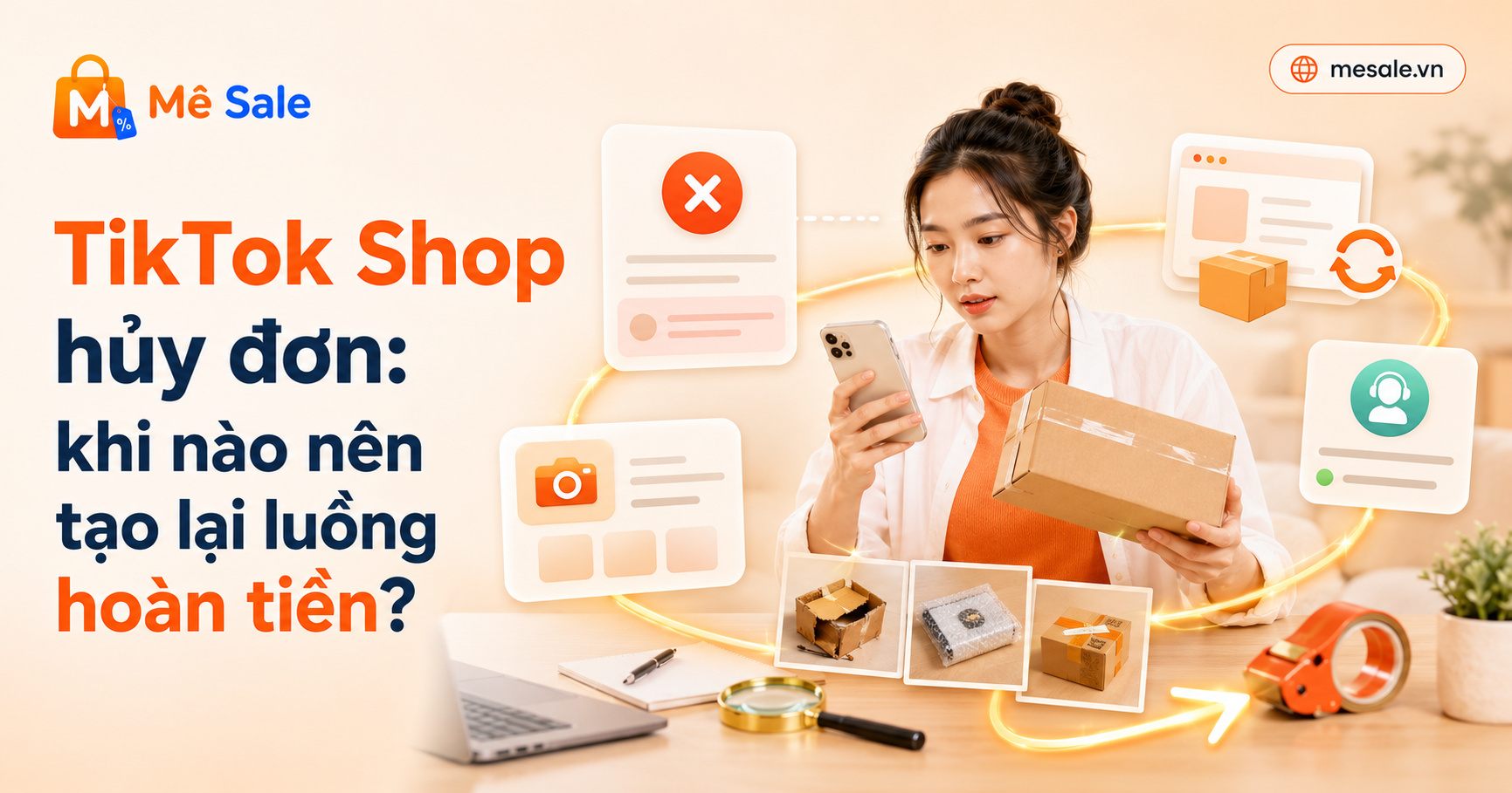 TikTok Shop hủy đơn: khi nào nên tạo lại luồng hoàn tiền?