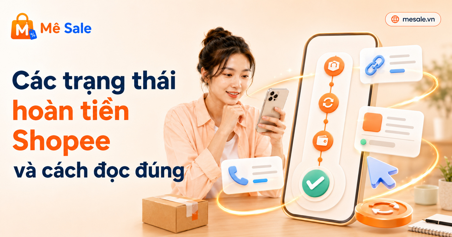Các trạng thái hoàn tiền Shopee và cách đọc đúng