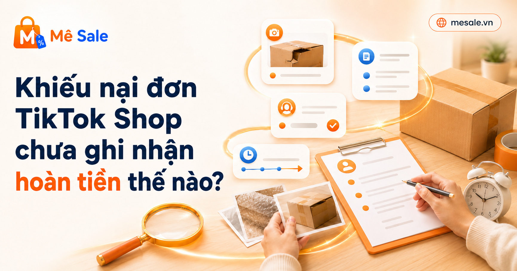 Khiếu nại đơn TikTok Shop chưa ghi nhận hoàn tiền thế nào?