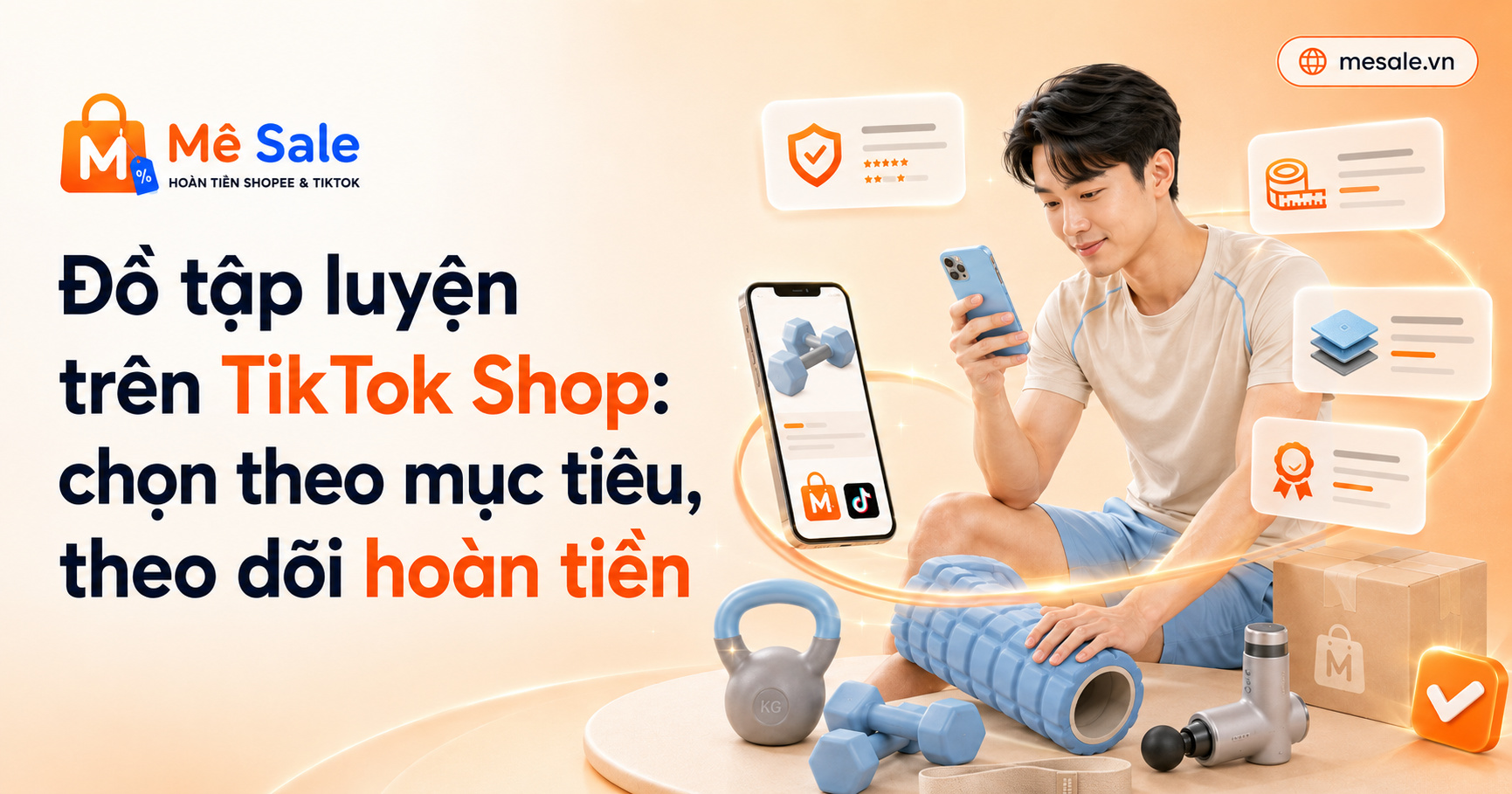 Đồ tập luyện trên TikTok Shop: chọn theo mục tiêu, theo dõi hoàn tiền