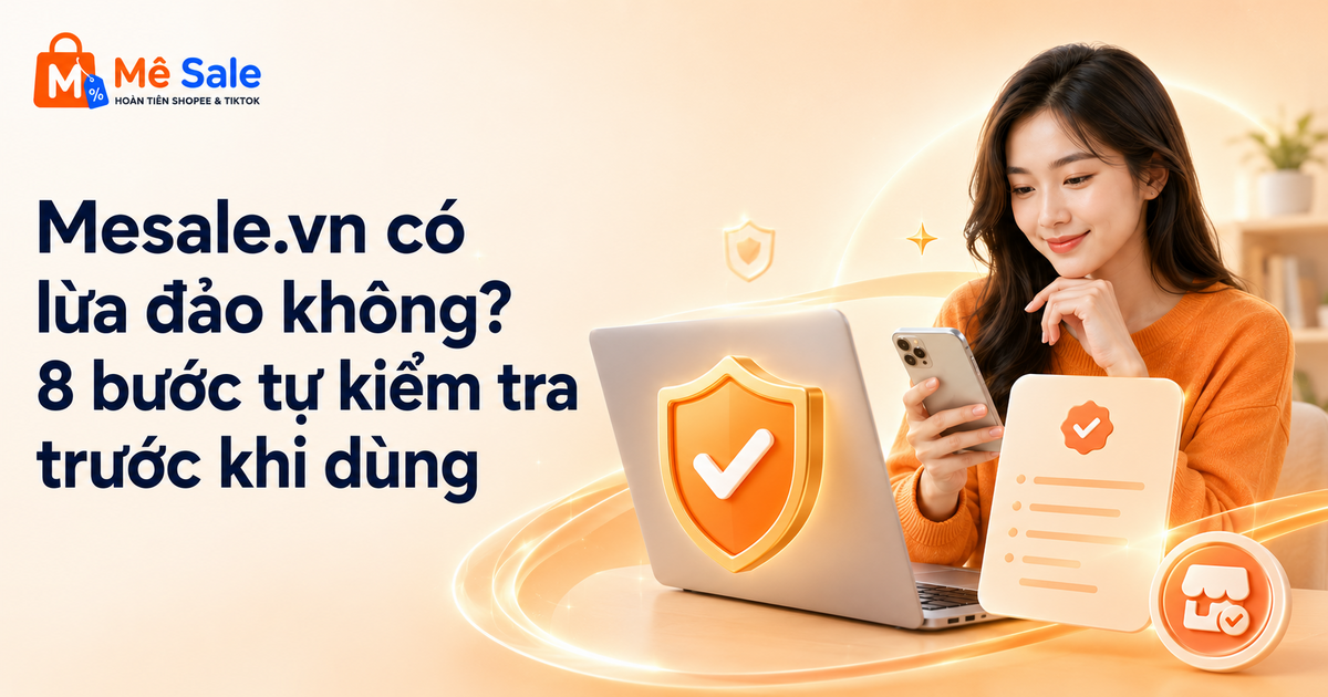 Mesale.vn có lừa đảo không? 8 bước tự kiểm tra trước khi dùng