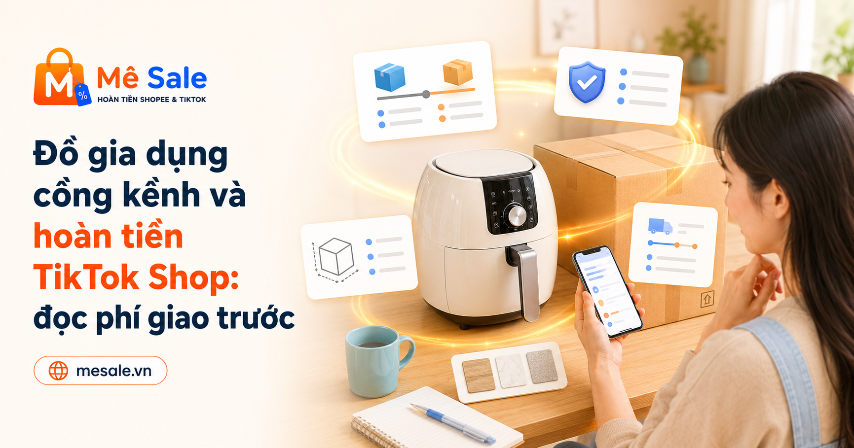 Đồ gia dụng cồng kềnh và hoàn tiền TikTok Shop: đọc phí giao trước