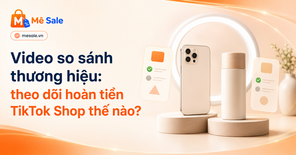 Video so sánh thương hiệu: theo dõi hoàn tiền TikTok Shop thế nào?