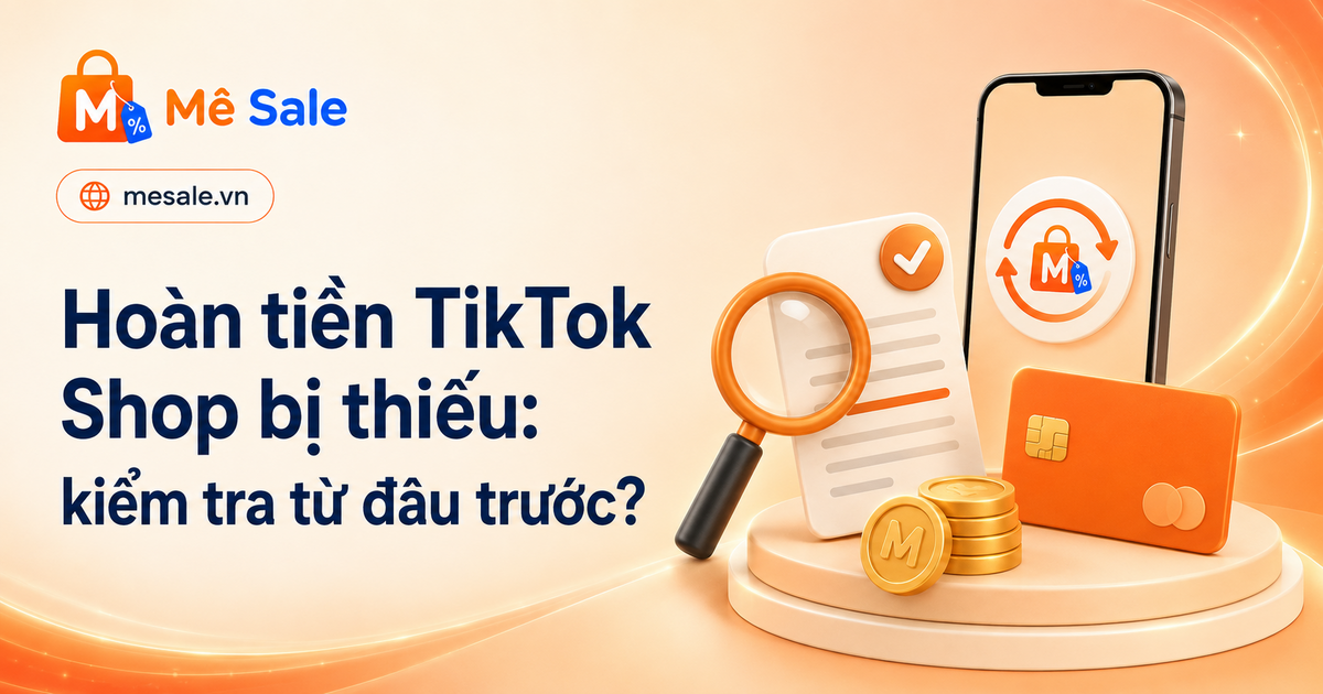 Hoàn tiền TikTok Shop bị thiếu: kiểm tra từ đâu trước?