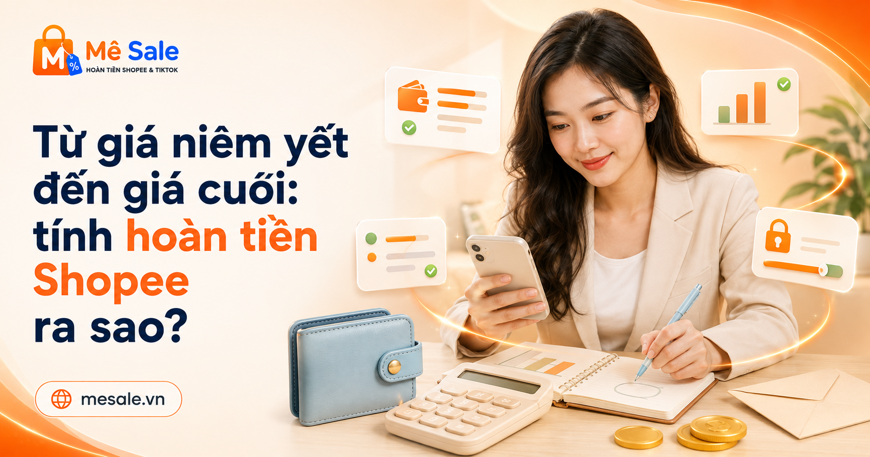 Từ giá niêm yết đến giá cuối: tính hoàn tiền Shopee ra sao?