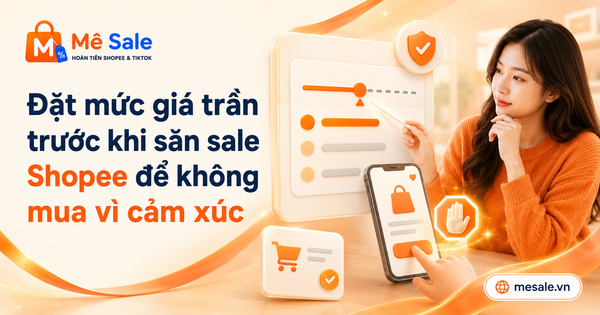 Đặt mức giá trần trước khi săn sale Shopee để không mua vì cảm xúc
