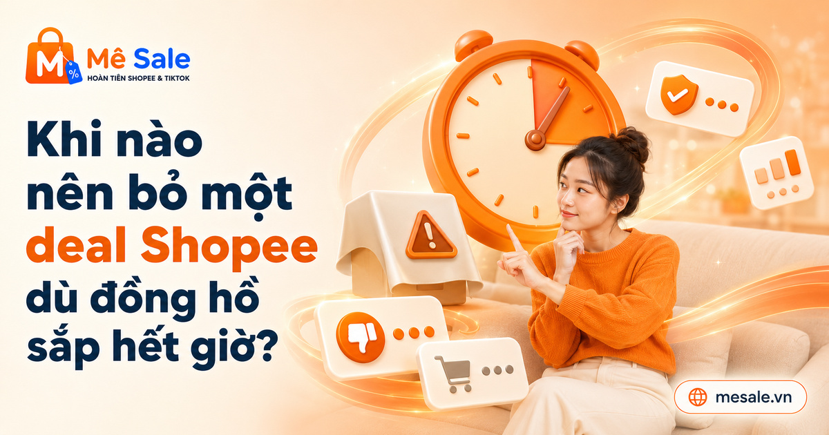 Khi nào nên bỏ một deal Shopee dù đồng hồ sắp hết giờ?