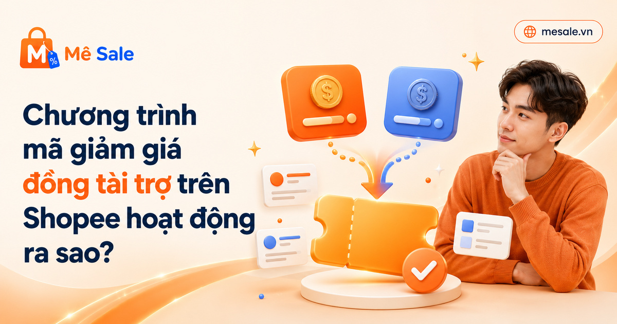Chương trình mã giảm giá đồng tài trợ trên Shopee hoạt động ra sao?