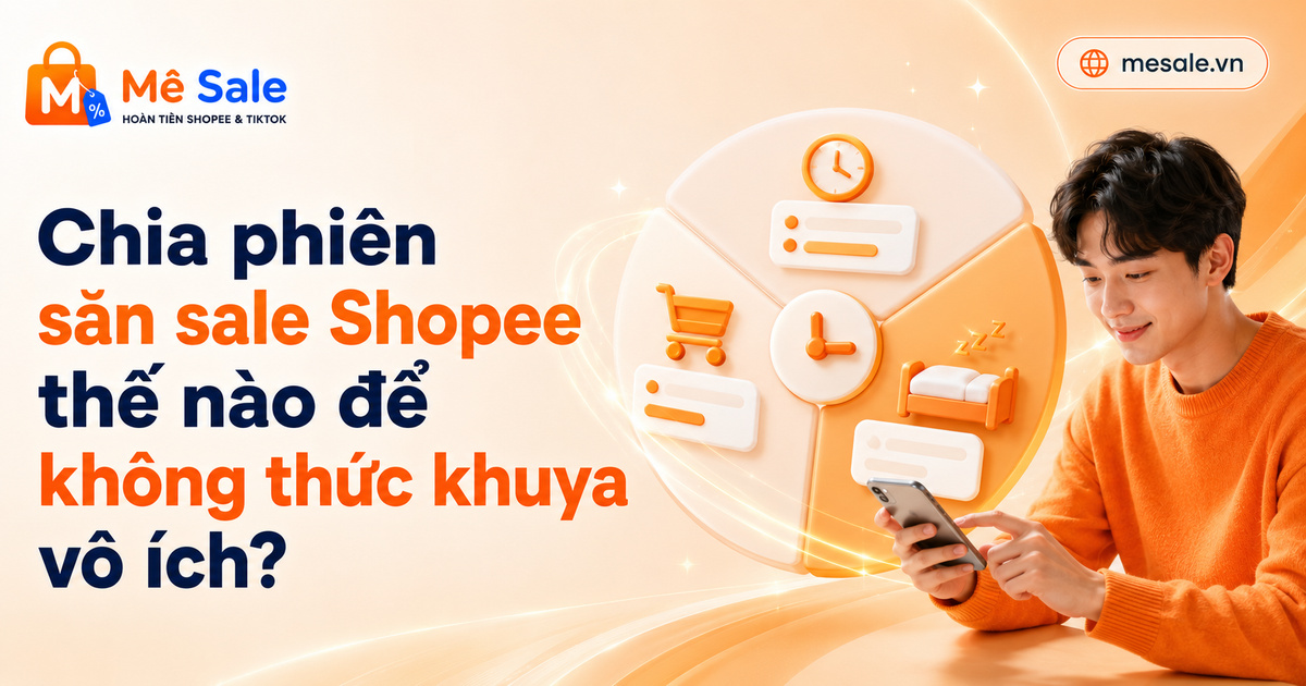 Chia phiên săn sale Shopee thế nào để không thức khuya vô ích?
