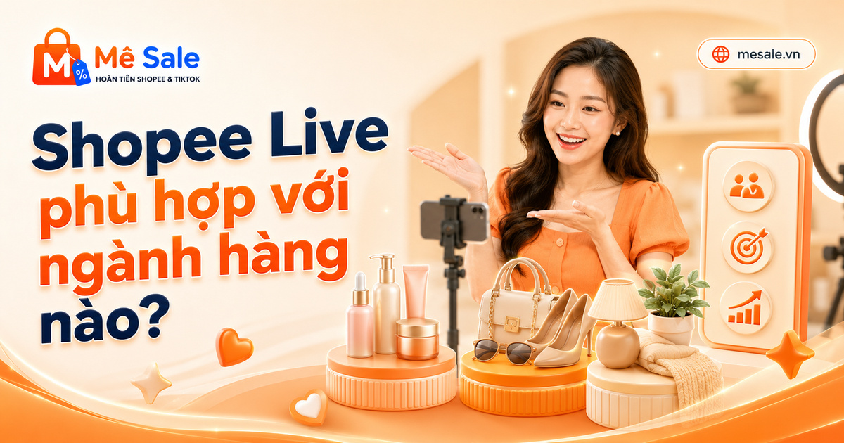 Shopee Live phù hợp với ngành hàng nào?