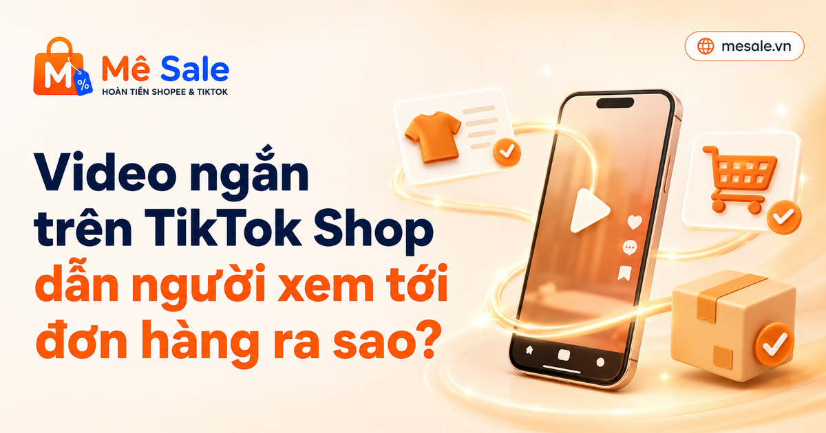 Video ngắn trên TikTok Shop dẫn người xem tới đơn hàng ra sao?
